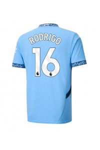 Manchester City Rodri Hernandez #16 Voetbaltruitje Thuis tenue 2024-25 Korte Mouw